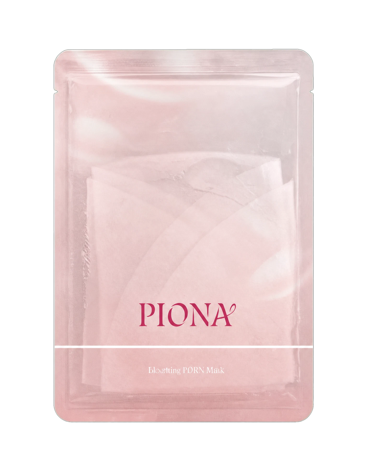 배경 없이 제품 본체만 분리한 PIONA 블루밍 MD. PDRN 마스크팩